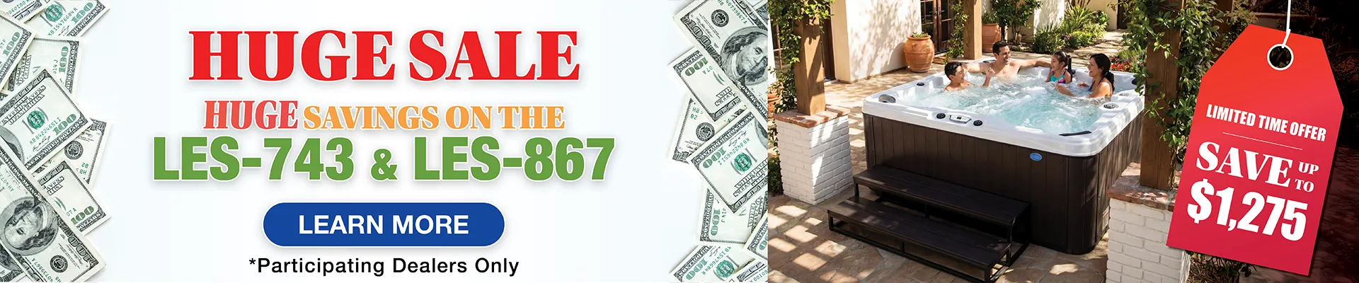 Calspas hot tub being used in a family setting - North Brunswick Town